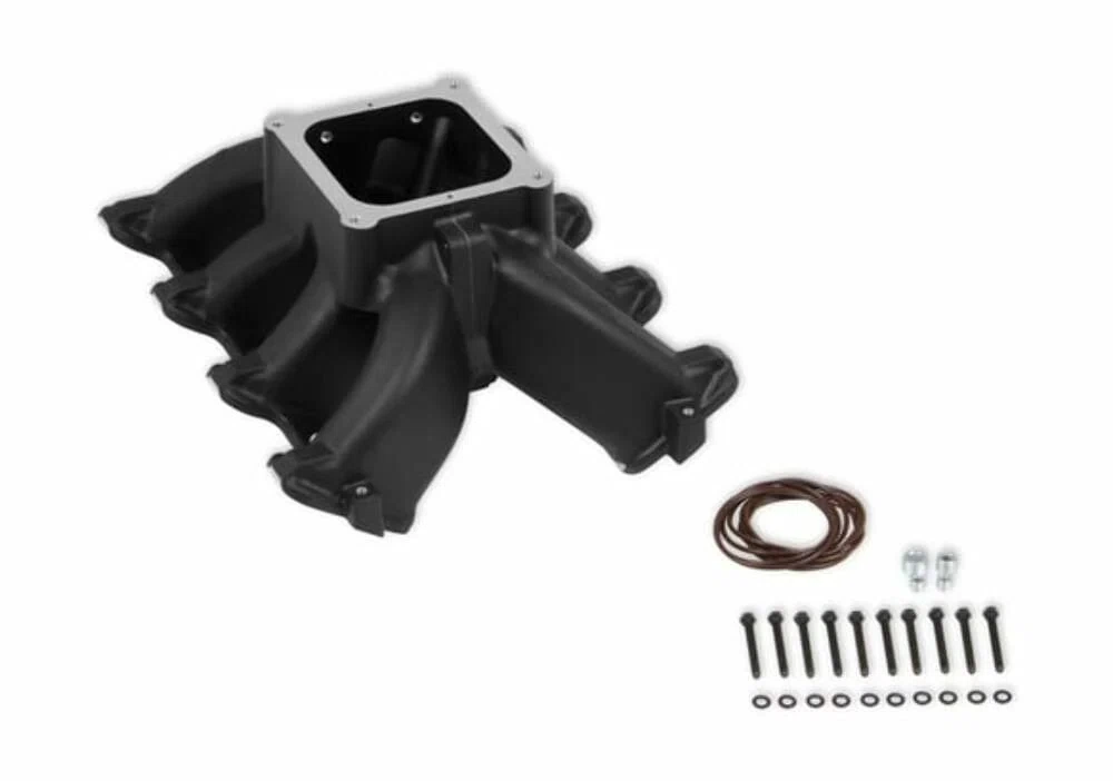 Fits GM LS1_LS2_LS6 - Carbureted with Black Finish 300-295BK